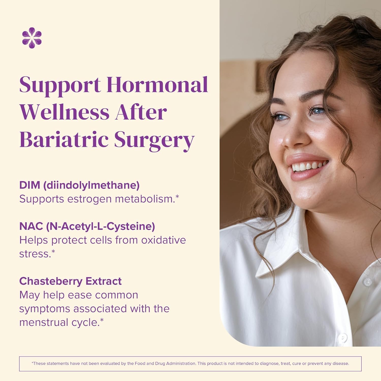 BariMelts Hormonal Balance+ for GLP-1 Users and Bariatric Patients - DIM, NAC & Chasteberry Supports Hormone Balance for Women - 60 Smooth-Coated Caplets (1-Month Supply) BariMeltsBuy Supplements Australia