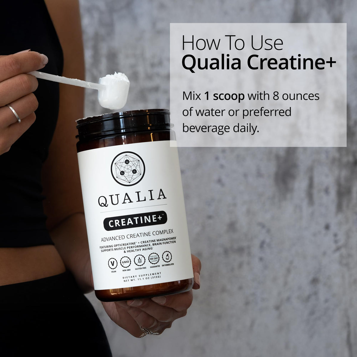 Qualia Creatine | Advanced Creatine Complex | 2 Sources + Magnesium | Optimized Absorption | Muscle Performance, Brain Function, & Healthy Aging QUALIA LIFE SCIENCESBuy Supplements Australia