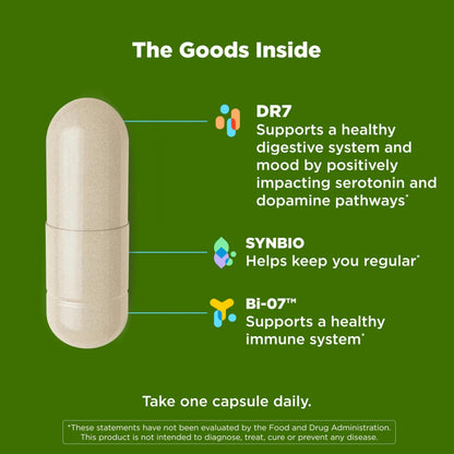 OLLY Big 10 Probiotic, Supports a Healthy Gut Microbiome,* 10 Billion CFUs, 30 Day Supply - 30 Count OLLYBuy Supplements Australia