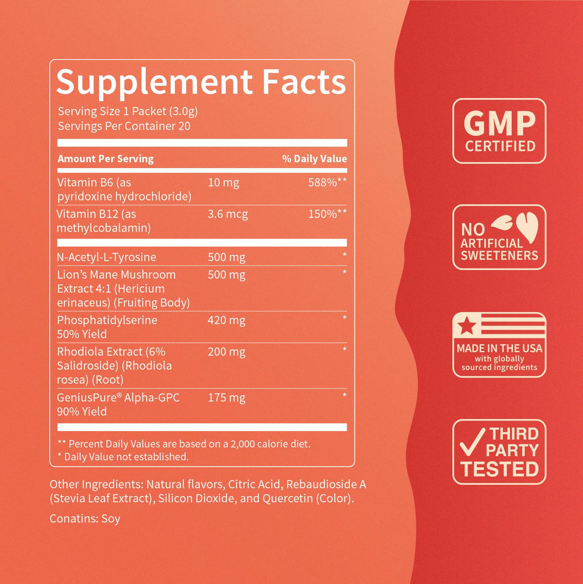Nello Superfocus Mojito – Nootropic Focus Drink Mix, 20 On-The-Go Packets, Alpha GPC, Lion’s Mane, Rhodiola, Sugar-Free NelloBuy Supplements Australia