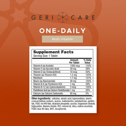 GeriCare One-Daily Multi-Vitamin & One-Daily Multi-Vitamin + Minerals Bundle – Complete Daily Nutritional Support with Essential Minerals for Energy GeriCareBuy Supplements Australia