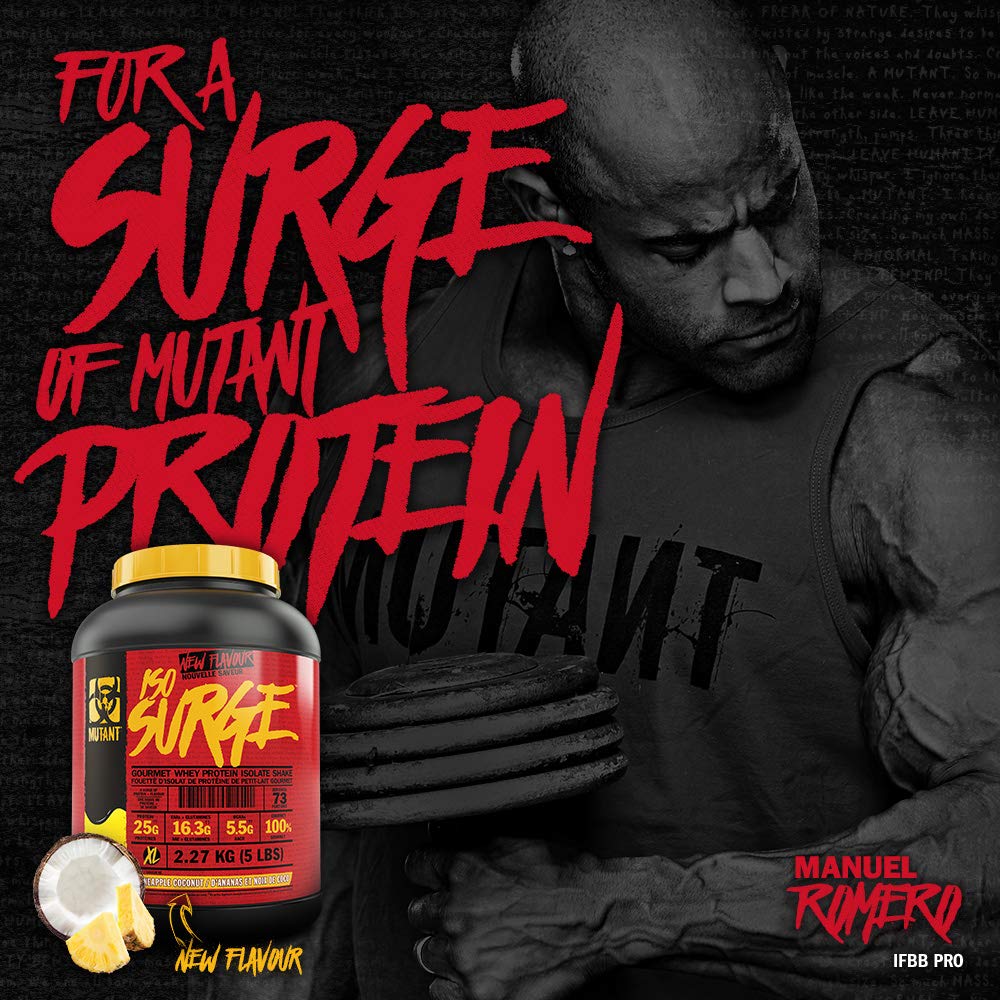 MUTANT ISO Surge – Pure whey Protein Isolate Powder, Low carb, Low Fat, Digestive Enzyme Boosted MutantBuy Supplements Australia