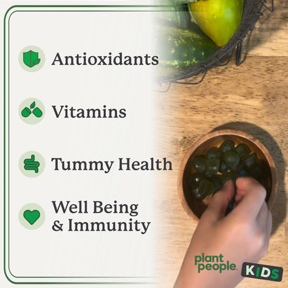 WonderGreens Kids Super Veggie Gummies – Sugar-Free, Allergen-Free Multivitamin for Picky Eaters with Probiotics