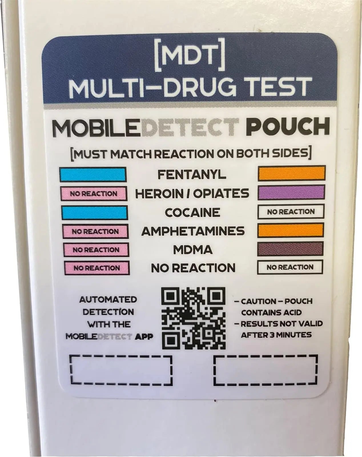 MobileDetect Pouch Residue Detection Multi-Drug Test Kit - Rapid Surface Residue Detector MobileDetect PouchBuy Supplements Australia