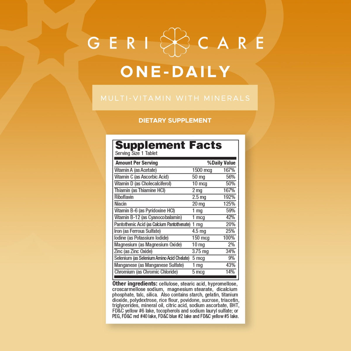 GeriCare One-Daily Multi-Vitamin & One-Daily Multi-Vitamin + Minerals Bundle – Complete Daily Nutritional Support with Essential Minerals for Energy GeriCareBuy Supplements Australia