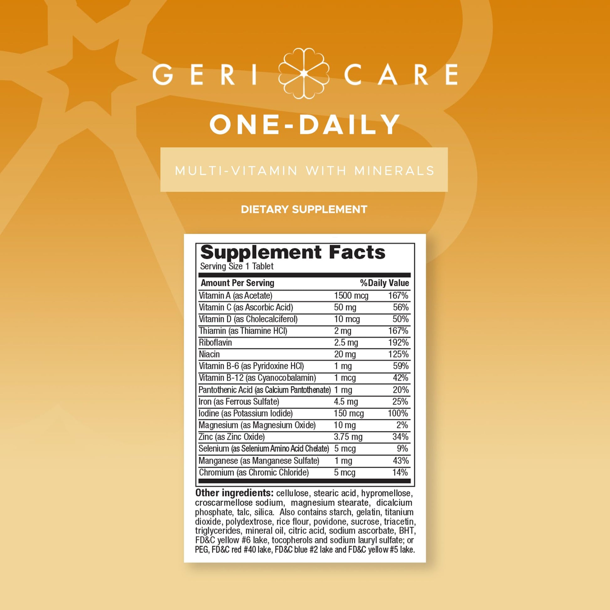 GeriCare One-Daily Multi-Vitamin & One-Daily Multi-Vitamin + Minerals Bundle – Complete Daily Nutritional Support with Essential Minerals for Energy GeriCareBuy Supplements Australia