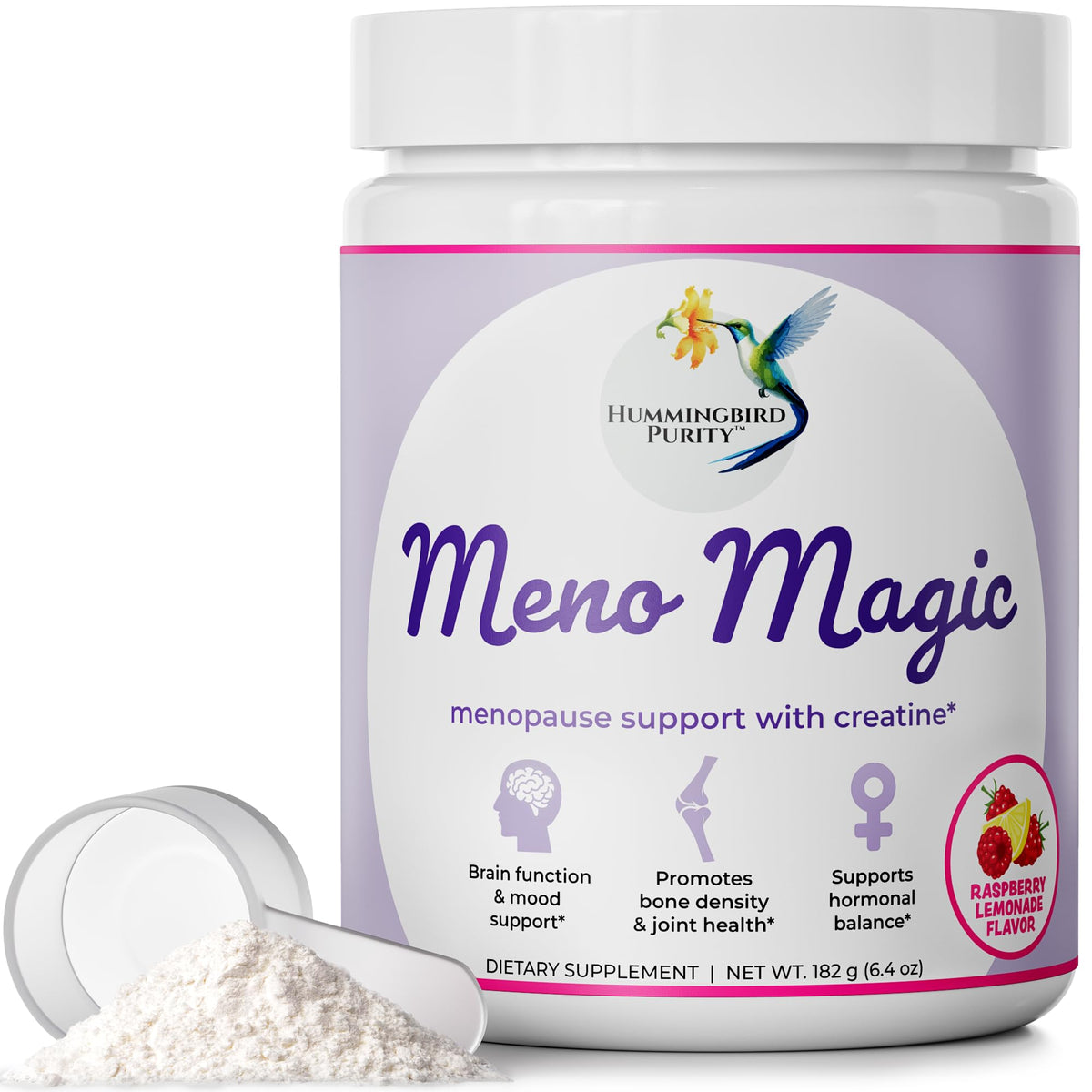 Meno Magic Menopause Support Drink – Raspberry Lemonade with Creatine, Herbs & Vitamins | 30 Servings Hummingbird PurityBuy Supplements Australia