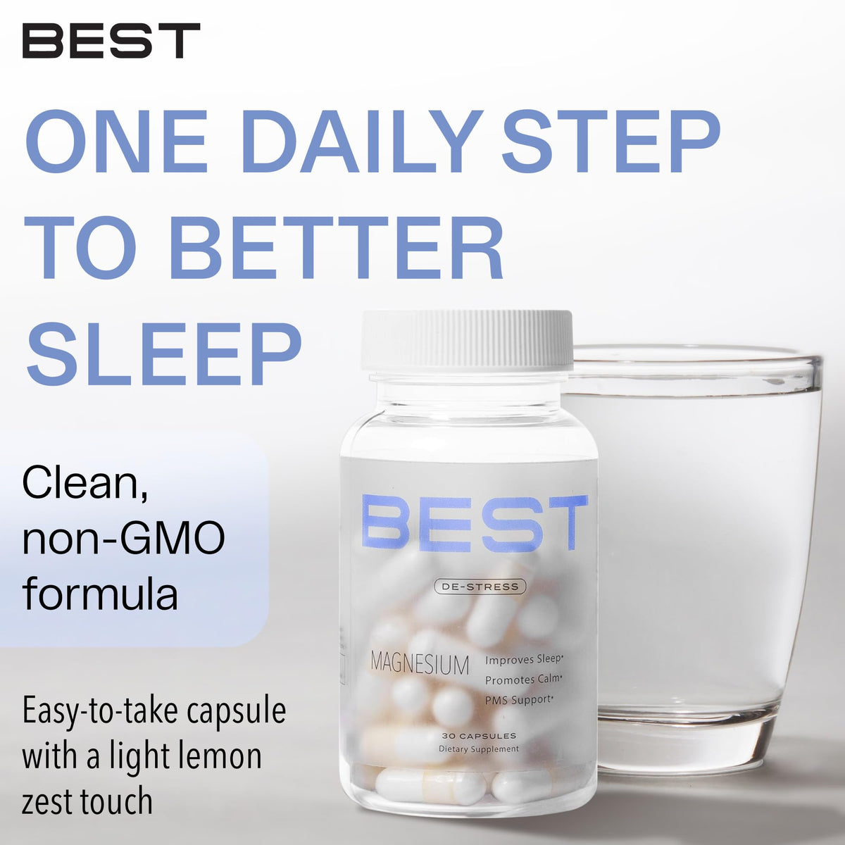BEST Magnesium Glycinate Supplement for Women - High Absorption, Breakthrough for Sleep, Stress - Menopause Symptoms, Magnesium for Women Over 40 - Gentle on Stomach, Non-GMO, Vegan - 30 Day Supply BEST SupplementsBuy Supplements Australia
