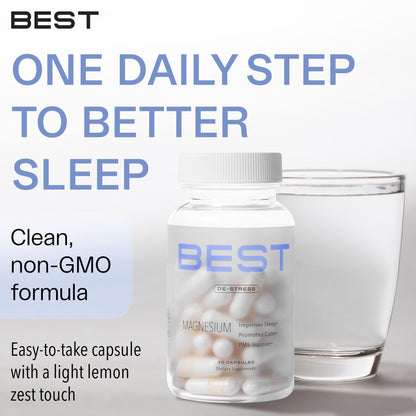 BEST Magnesium Glycinate Supplement for Women - High Absorption, Breakthrough for Sleep, Stress - Menopause Symptoms, Magnesium for Women Over 40 - Gentle on Stomach, Non-GMO, Vegan - 30 Day Supply BEST SupplementsBuy Supplements Australia