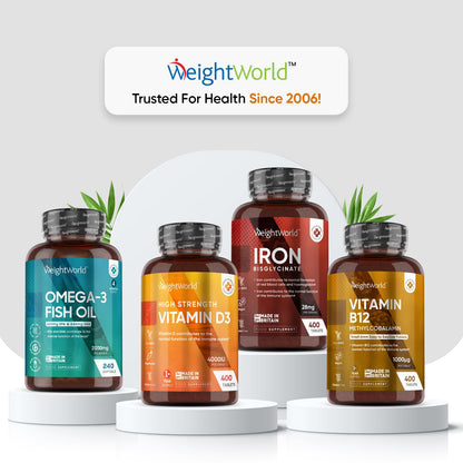 Vitamin D3 4000 IU – 400 High Strength Vitamin D Tablets (1+ Year Supply) – Vegetarian WeightWorldBuy Supplements Australia