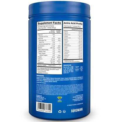 BIRDMAN Falcon Vegan Protein Powder Organic, Stevia & Sugar Free, Plant Based Protein BIRDMANBuy Supplements Australia