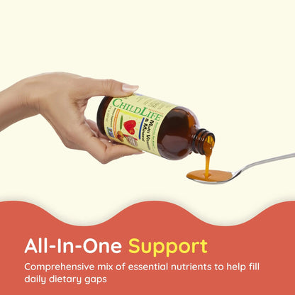CHILDLIFE Essentials Kids Multivitamin & Mineral - Vitamins for Kids, Liquid Multivitamin for Toddler & Baby - Natural Orange & Mango, 8 Fl Oz (Pack of 2) CHILDLIFE ESSENTIALSBuy Supplements Australia