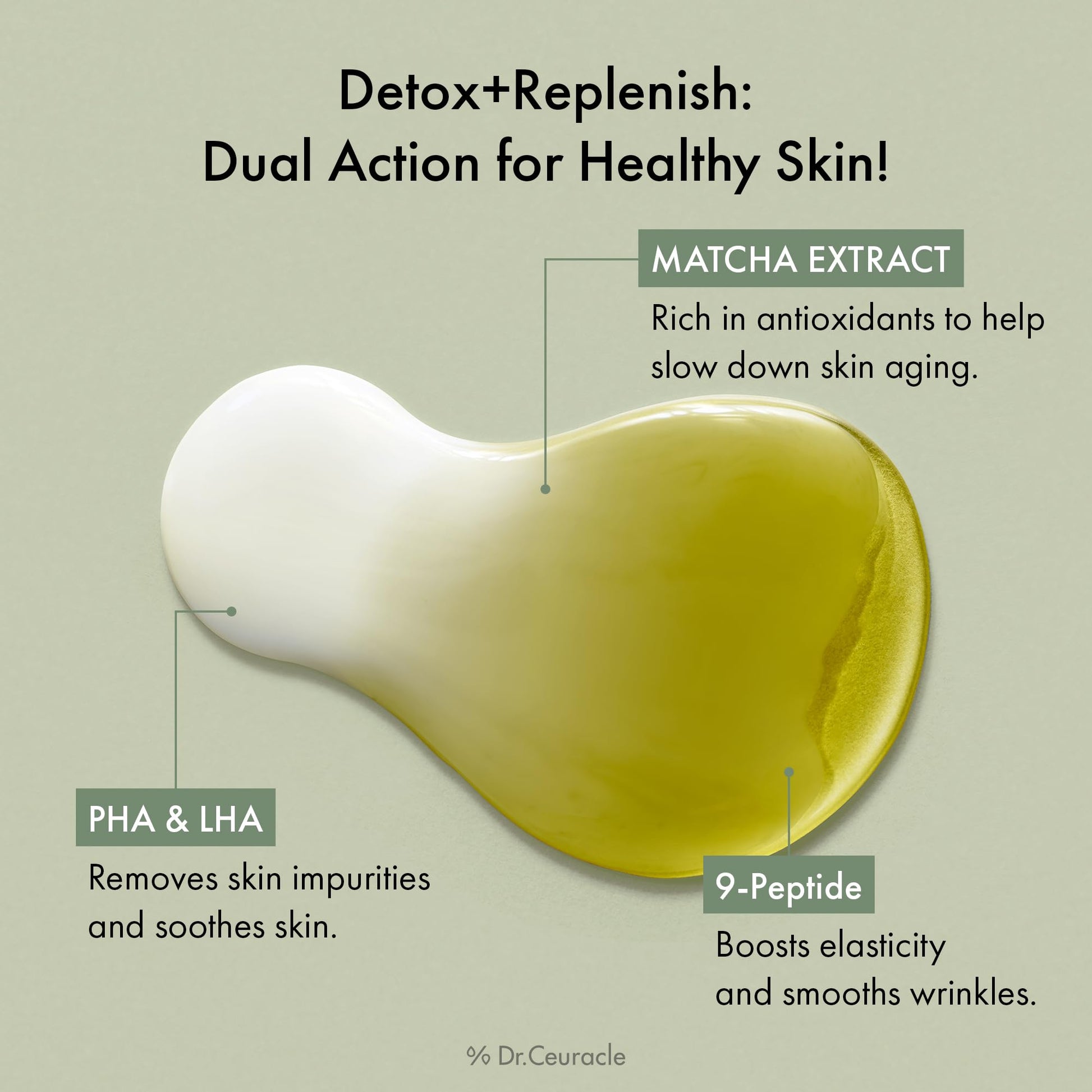 Dr.Ceuracle | Jeju Matcha Tea Essence + Vegan BHA & Matcha Ampoule leegeehaam buy supplements Au
