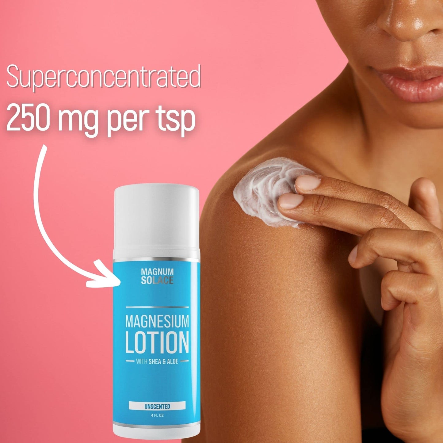 Magnum Solace Magnesium Lotion with Aloe & Shea – Apply to Legs – Alternative to Topical Magnesium Cream Magnum SolaceBuy Supplements Australia
