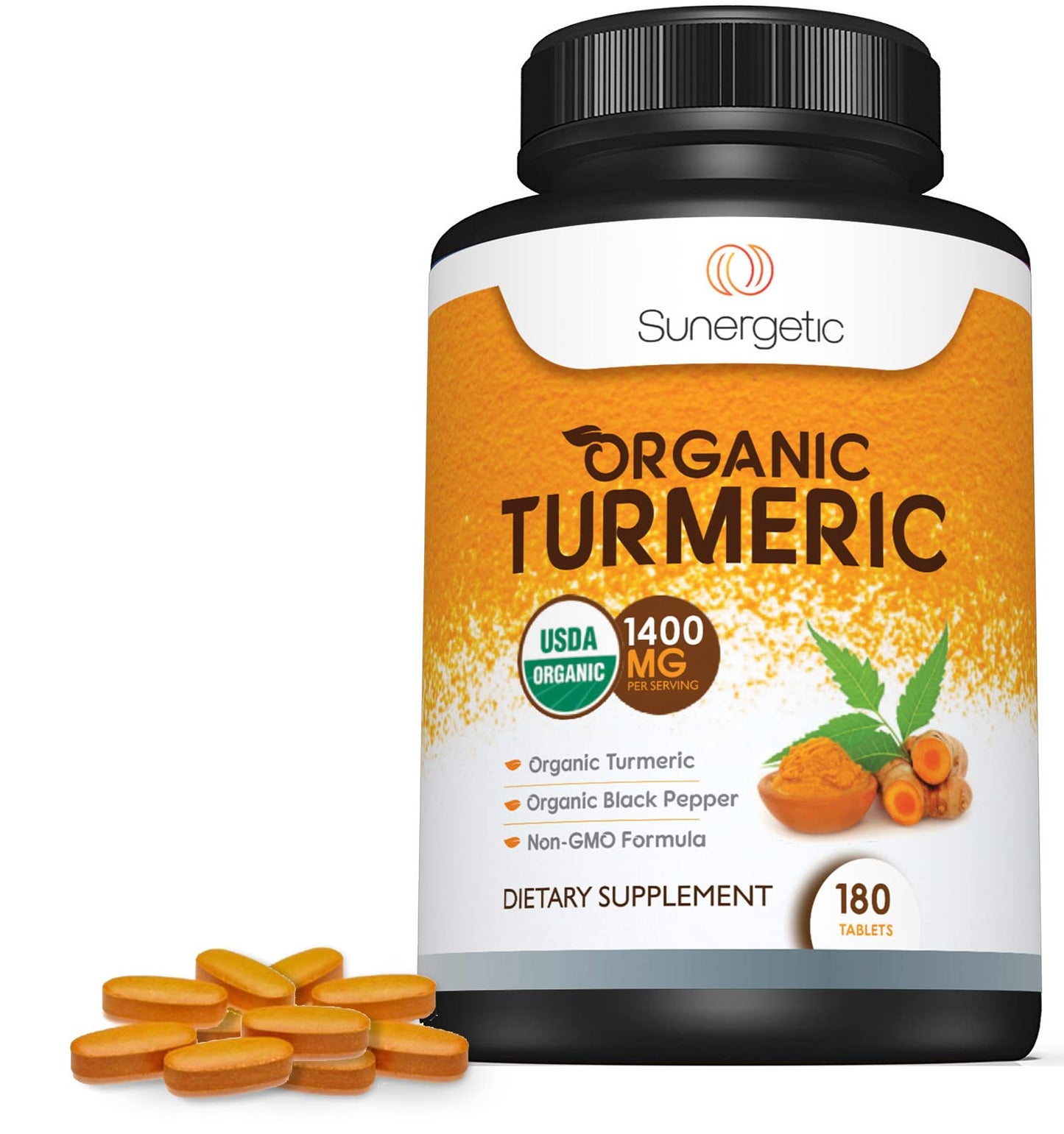 Sunergetic USDA Certified Organic Turmeric Supplement – Includes Organic Turmeric SunergeticBuy Supplements Australia