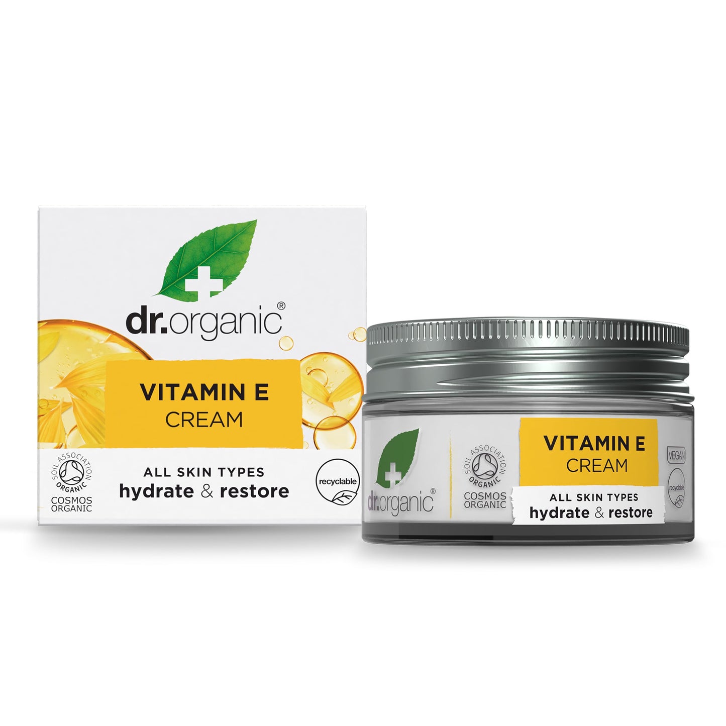 Dr. Organic Vitamin E Moisturising and Restoring Cream | Deeply Hydrates, Restores Skin’s Natural Balance, Natural, Certified Organic, Paraben & SLS-Free, 50 mL / 1.7 fl oz Dr. Organic buy supplements Au