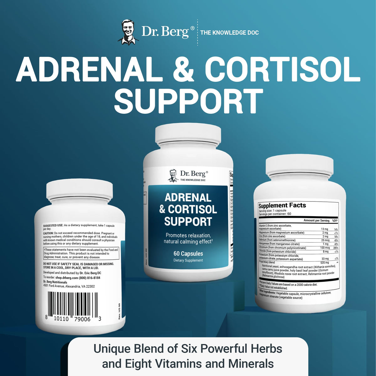 Dr. Berg Adrenal & Cortisol Supplement New Formula - Adrenal Supplement & Cortisol Dr. Berg NutritionalsBuy Supplements Australia