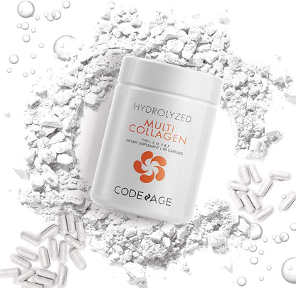 Codeage Multi Collagen Protein Capsules, Type I, II, III, V, X, Grass Fed & Hydrolyzed Collagen Pills Supplement CodeageBuy Supplements Australia