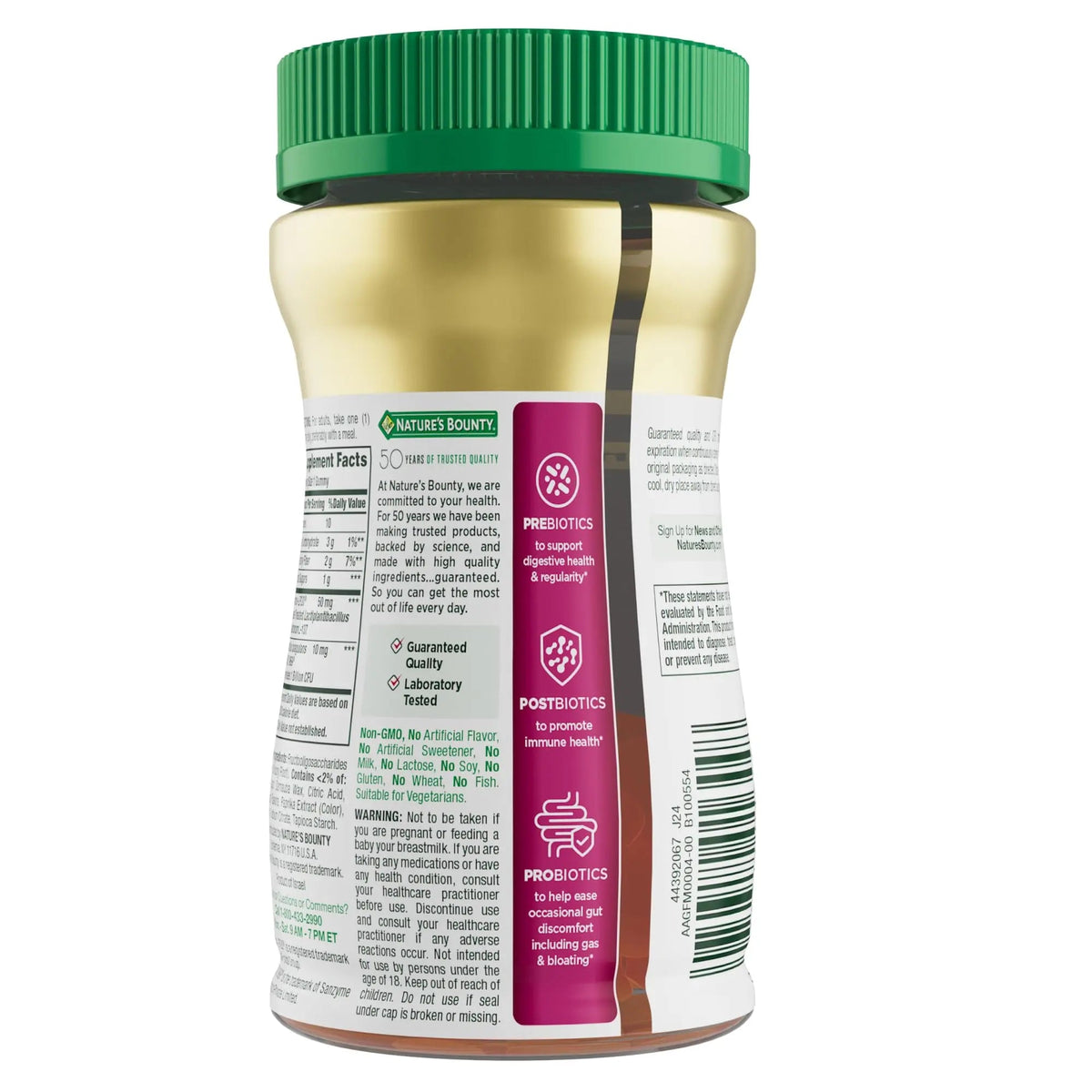 Nature’s Bounty Pre + Pro + Postbiotic Gummies for Digestive Health, Immune Support - Probiotic Gummies for Gut Health, Tropical Mango Flavor, 30 Ct Nature's BountyBuy Supplements Australia