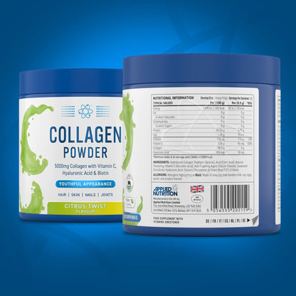 Applied Nutrition Collagen Powder - Citrus Twist Flavour - 5000mg Hydrolysed Bovine Flavoured Applied NutritionBuy Supplements Australia