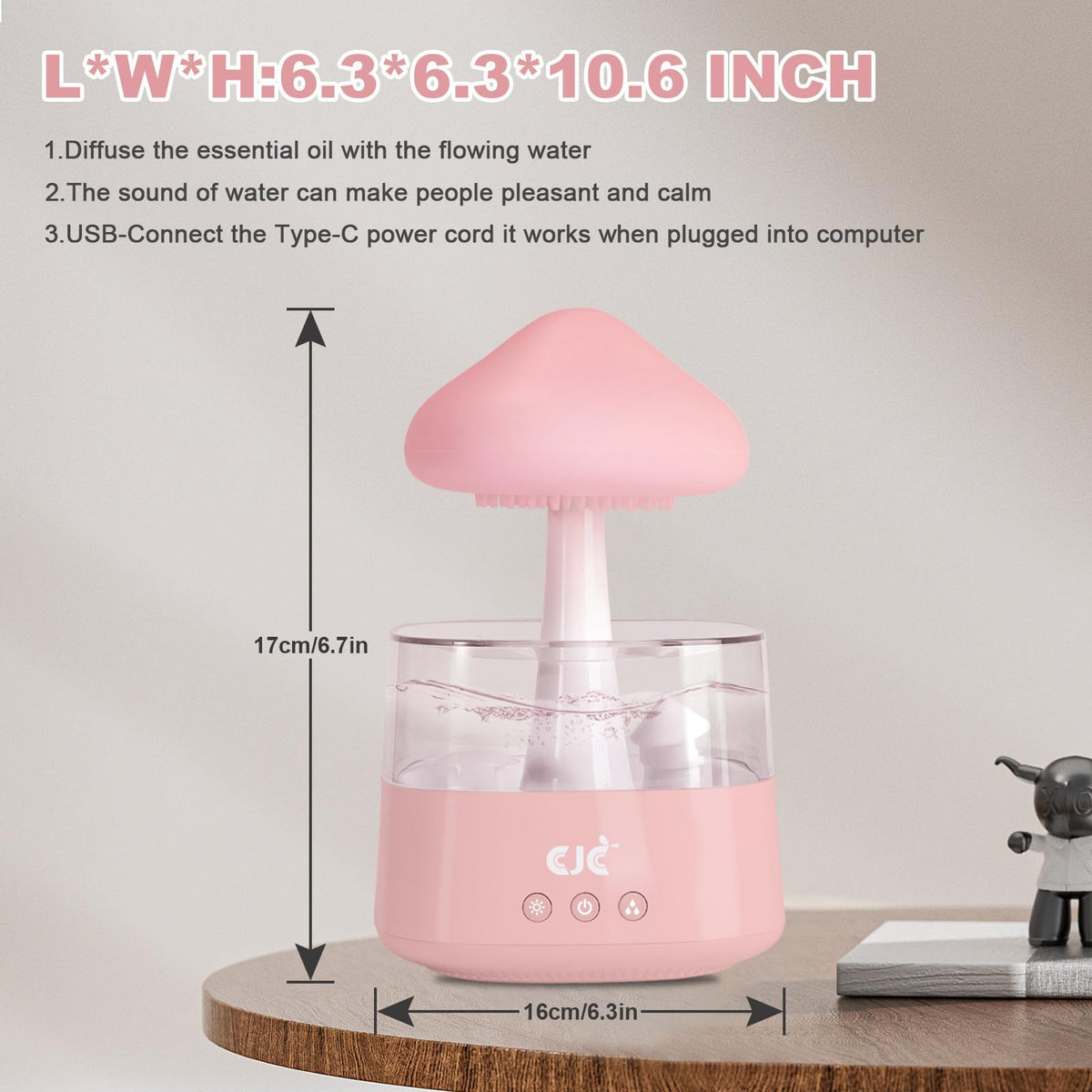 Humidifiers for Bedroom, 7 Color-Changing Led Night Lights, Aromatherapy Essential Oil cjcBuy Supplements Australia