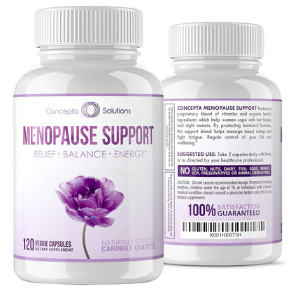 Concepta Solutions Menopause Support - Menopause Relief and Weight Management Support - for Hot Flashes, Night Sweats Relief and Energy - 120 Capsules - Made in USA Concepta SolutionsBuy Supplements Australia