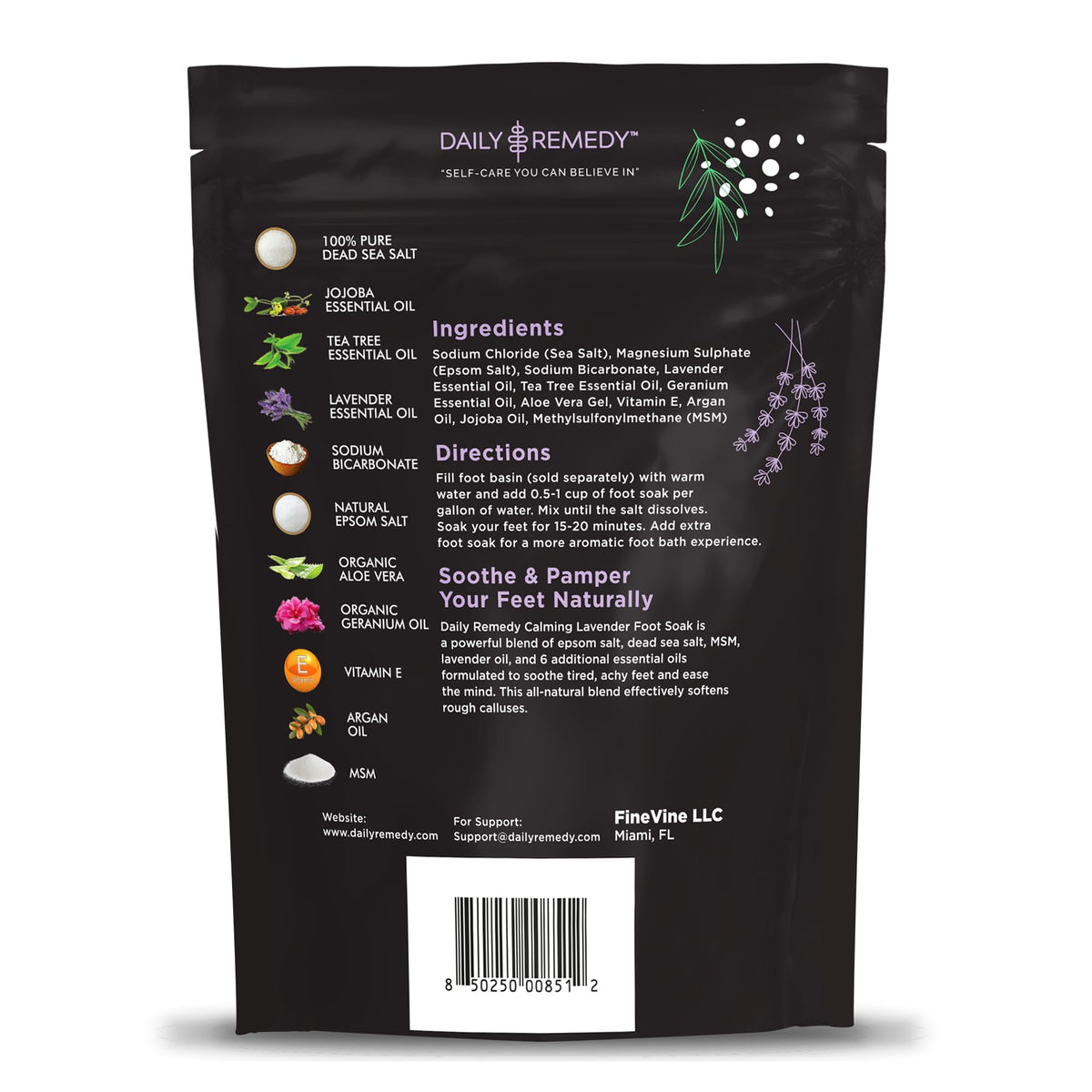 Calming Lavender Foot Soak with Epsom Salt, Made in USA, Foot Soak Soothes Sore Tired DAILY REMEDYBuy Supplements Australia