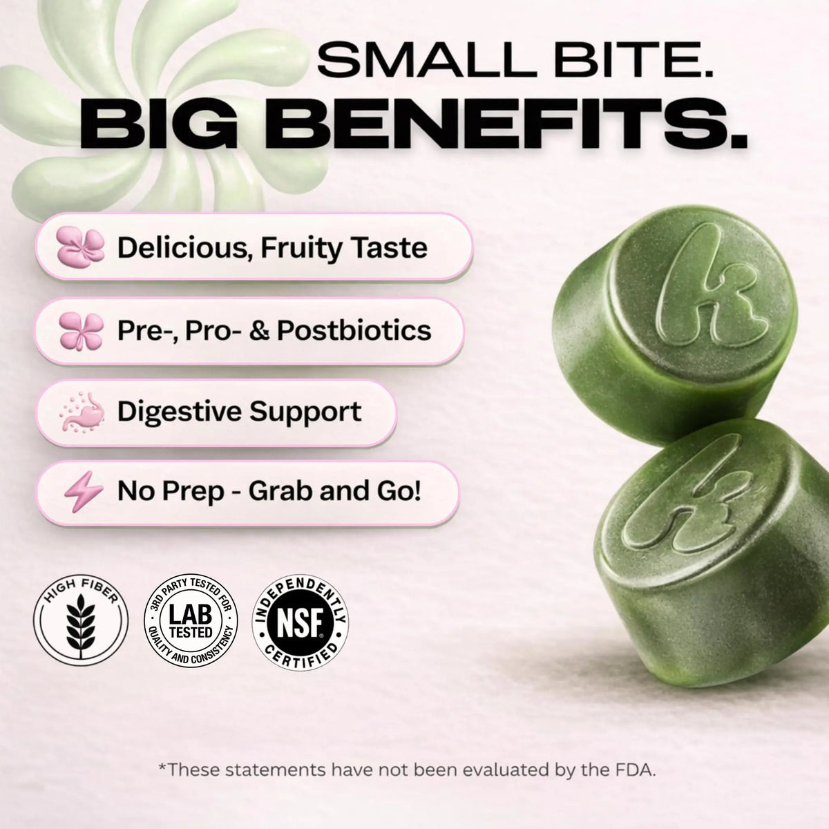 Kiala Nutrition Super Greens Gummies with 11x Organic Greens, Pre, Post & Probiotics, Antioxidants, Multivitamin, Fiber Supplement Supports Gut Health & Digestion, Dairy Free, Vegetarian, 60 Count Kiala NutritionBuy Supplements Australia