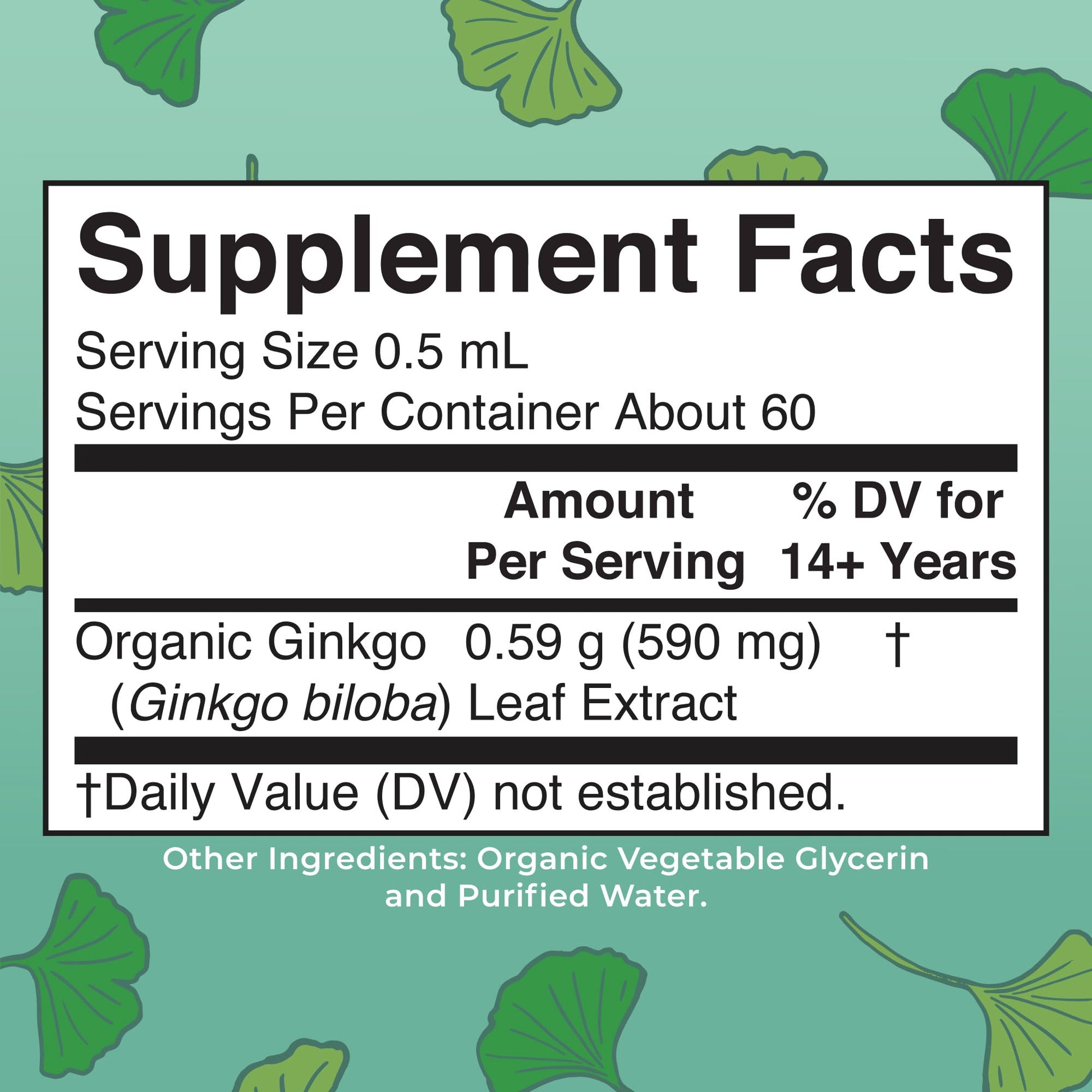 MaryRuth Organics Ginkgo Leaf Liquid Drops | Herbal Supplement | Nootropic | Circulatory System & Nervous System Health | USDA Organic | Non-GMO | Vegan | 60 Servings MARYRUTH'SBuy Supplements Australia