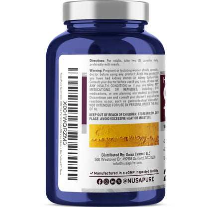 NusaPure Quercetin - Suitable for Vegetarian/Vegan, Non - GMO - 1000 mg - 200 Capsules NusaPureBuy Supplements Australia