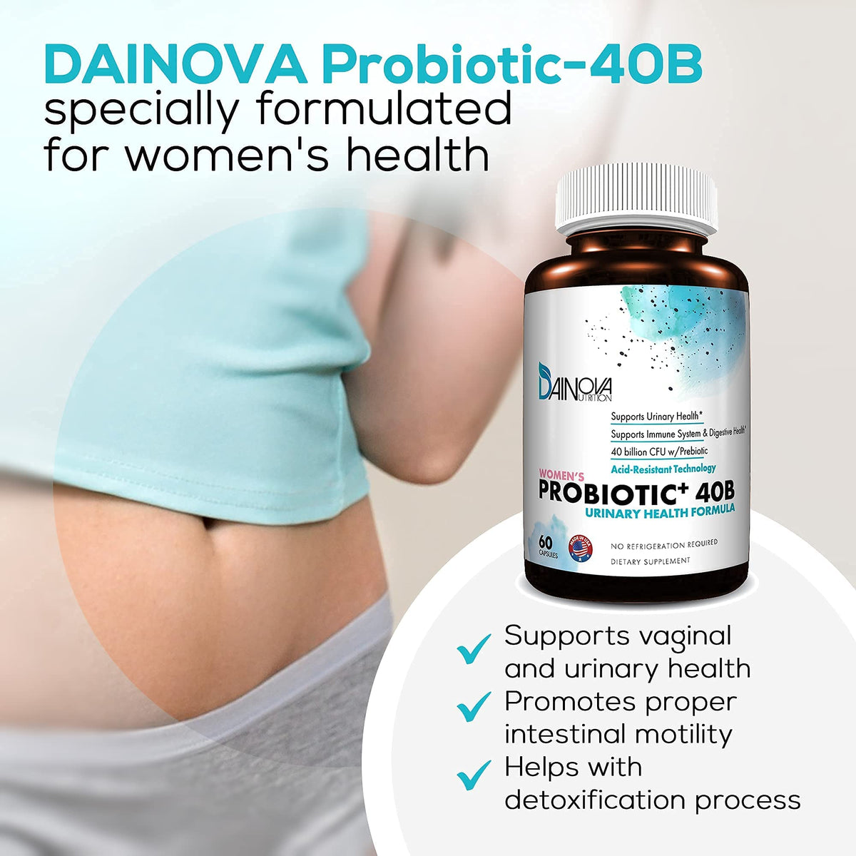 Dainova Nutrition D Mannose Capsules and Probiotics for Women Bundle I Urinary Tract Dainova NutritionBuy Supplements Australia