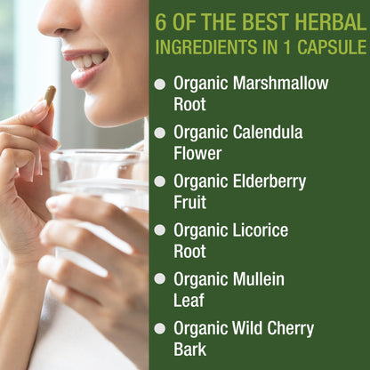 USDA Organic Lung Detox for Smokers and Non Smokers with 6 Top Ingredients. Mullein Leaf, Marshmallow Root, Calendula. Lungs Cleanse for Better Respiratory Health. Lung Support Capsules Supplement Peak PerformanceBuy Supplements Australia