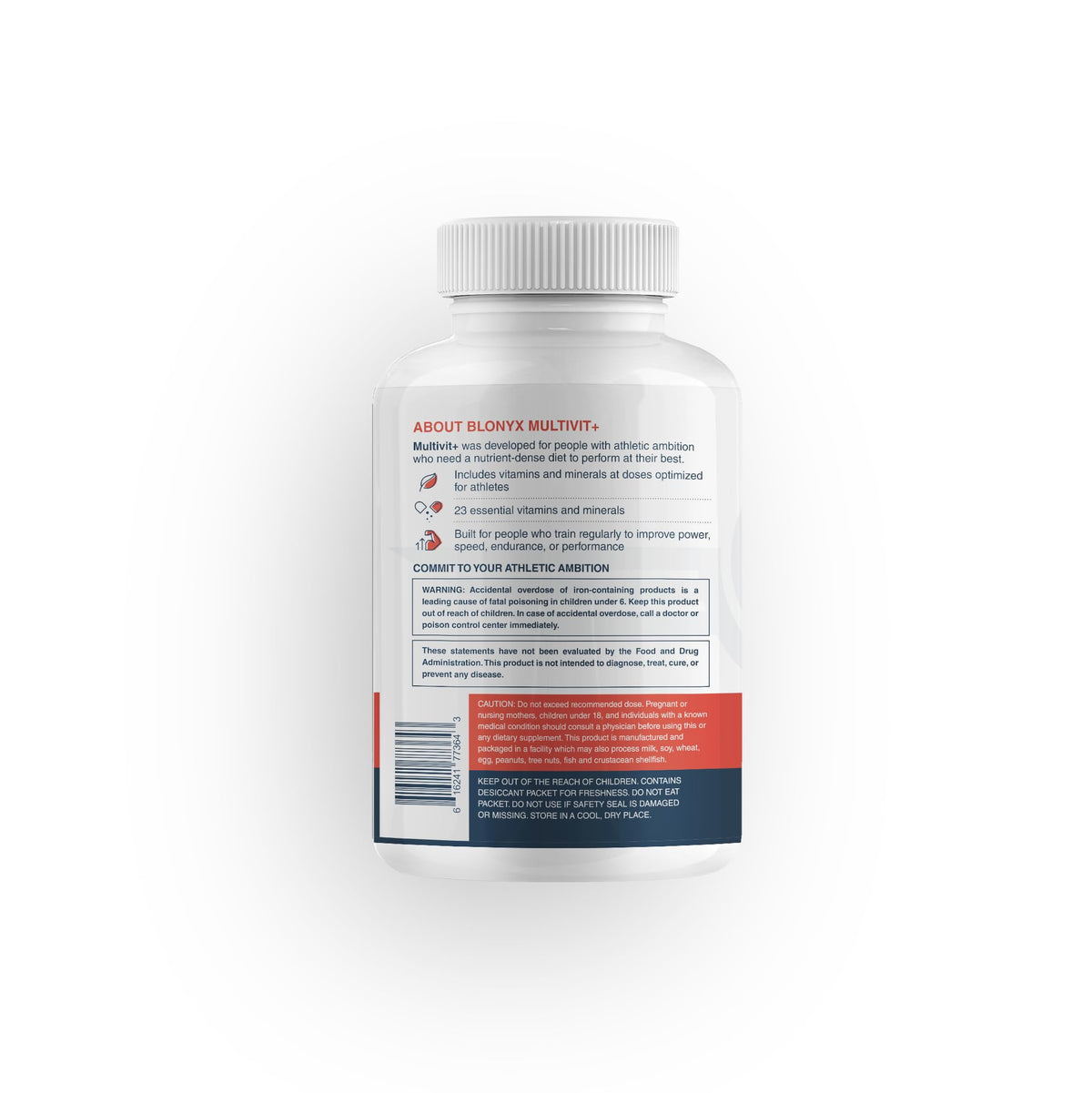 Blonyx Multivit+ Athlete's Multivitamin - Whole Food-Sourced Nutrients, Supports Performance & Muscle Health, 90 Day Supply BlonyxBuy Supplements Australia