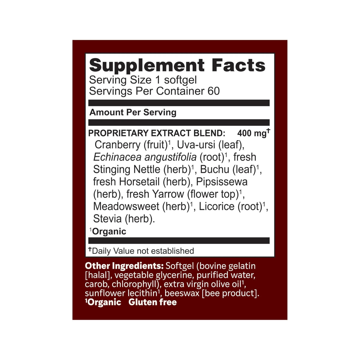 Herbs Etc. CranBladder ReLeaf Softgels - Bladder Health Support - Natural Supplement Formula to Aid Urinary Health & Comfort - Optimal Urinary Support with Cranberry - 60 Softgels (60 Servings) Herbs Etc.Buy Supplements Australia