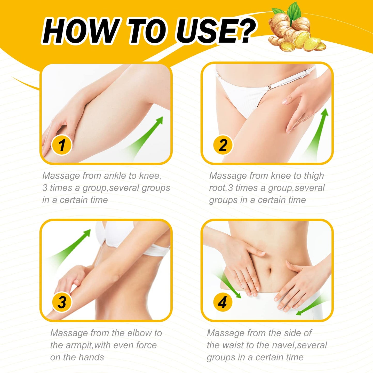 VOGSIG Anti Cellulite Slimming Cream Gel, Hot Cream, Ginger Fat Burning Weight Loss Full VOGSIGBuy Supplements Australia