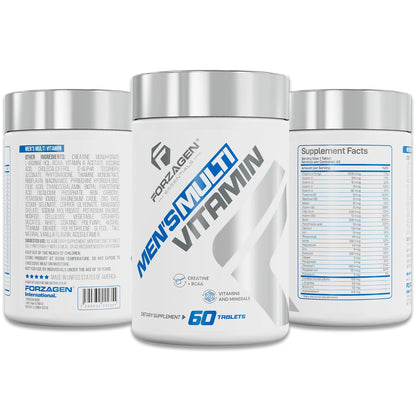 Forzagen Essentials Men's Multivitamin with Creatine and BCAA, Complete Vitamin and Mineral Complex, 60 Tablets Forzagen buy supplements Au