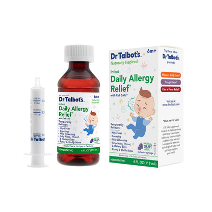Dr. Talbot's Infant Daily Allergy Relief Liquid Medicine, Naturally Inspired for Babies, Includes Syringe, Grape Juice Flavor, Purple, 4 Fl Oz Dr. Talbot's buy supplements Au