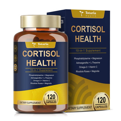 Totaria Cortisol Supplement with Ashwagandha,Magnesium,Rhodiola Rosea,L Theanine,Hormone Balance for Women 120 Vegan Capsules (Pack of 1) TotariaBuy Supplements Australia