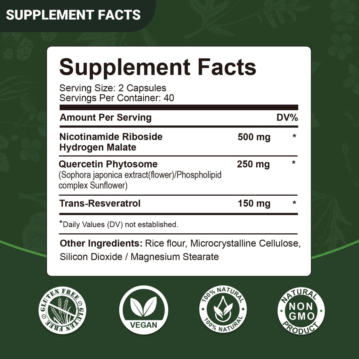 Airboy NAD Supplement with Nicotinamide Riboside Resveratrol & Quercetin 900 mg, NMNH Alternative for Men and Women Support Anti-Aging, Energy, Focus - 80 Capsules AirboyBuy Supplements Australia
