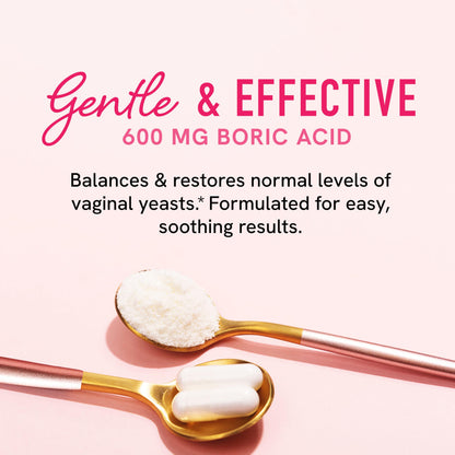 Boric Acid Suppositories for Women | 600mg | for pH Balance, Vaginal Odor & Itching | Feminine Hygiene SMNutritionBuy Supplements Australia