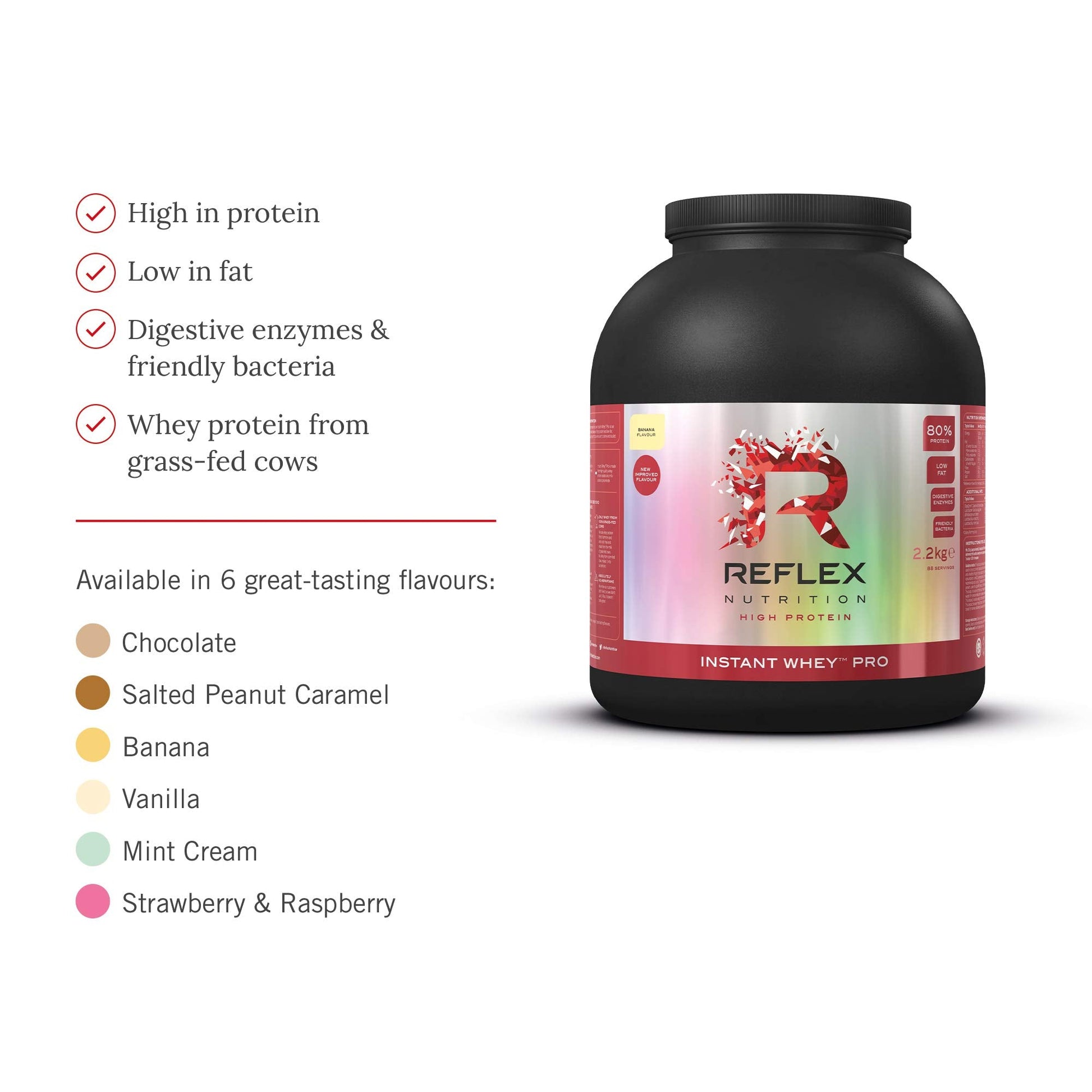 Reflex Nutrition Instant Whey Pro | Whey Protein Powder Shake | High in Protein 80 g Reflex NutritionBuy Supplements Australia