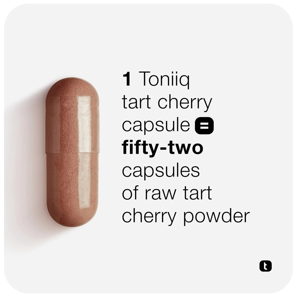 Toniiq Tart Cherry Capsules - Ultra High Potency 52:1 Extract - Highly Concentrated - Third-Party Lab Tested for Purity & Quality - 120 Capsules Toniiq buy supplements Au