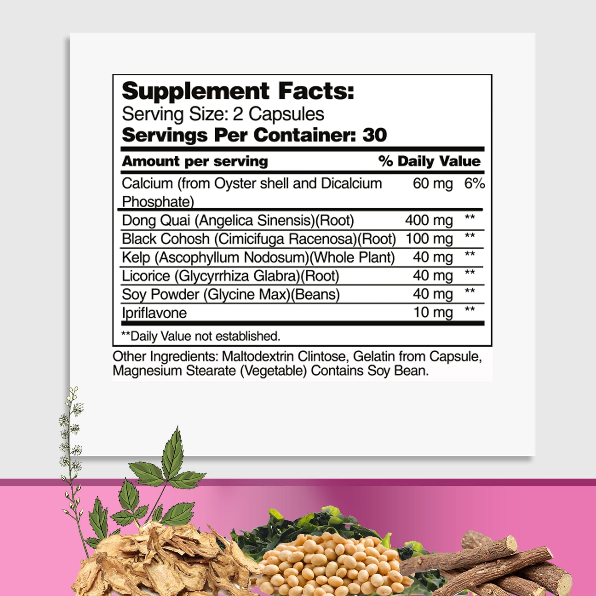 GreeNatr Menopause Supplements for Women - Perimenopause Supplements Women with Dong Quai & Black Cohosh for Menopause Hot Flashes - Menopause Support for Sleep Quality & Hormone Balance - 60 Caps GreeNatrBuy Supplements Australia