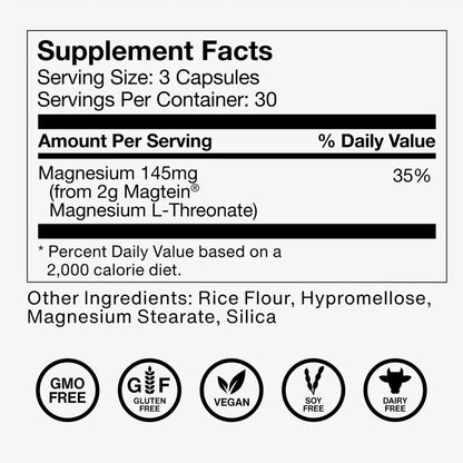 Momentous Magtein Magnesium L-Threonate - Brain & Rest Support Supplement - Boosts Cognitive Function & Sleep Quality Momentous canada supplements