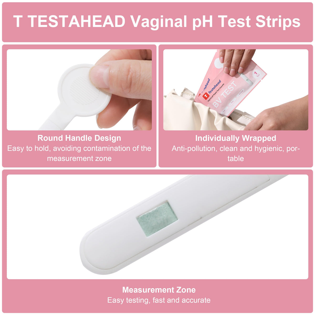 T TESTAHEAD Vaginal pH Test Strips, Feminine Health Vaginal pH Test Strips Kits T TESTAHEADBuy Supplements Australia