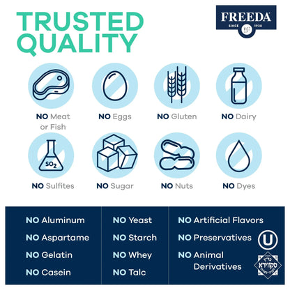 FREEDA Multivitamin One Daily – Quintabs-M with Iron – Kosher Multi Vitamins Supplements for Women Health - Multivitamins for Women & Iron FREEDA