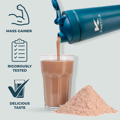 Kinetica OatGain Weight Gainer 600+ Calories & 47g Protein per Serving, 2.4 kg KineticaBuy Supplements Australia