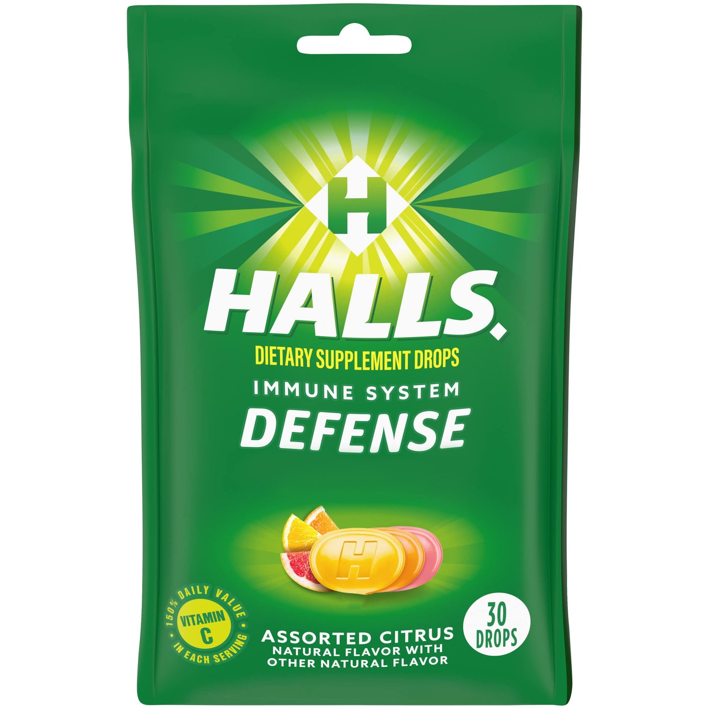Halls Cough Drops, Assorted Citrus, Cranberry, 30 Count HALLS buy supplements Au