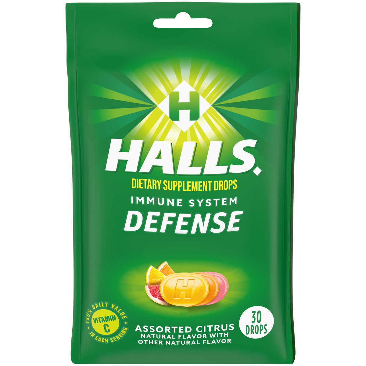 Halls Cough Drops, Assorted Citrus, Cranberry, 30 Count HALLS buy supplements Au