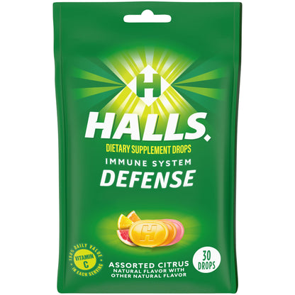 Halls Cough Drops, Assorted Citrus, Cranberry, 30 Count HALLS buy supplements Au